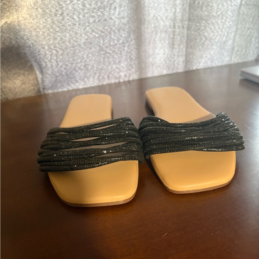 Elegant Black Slide Sandals